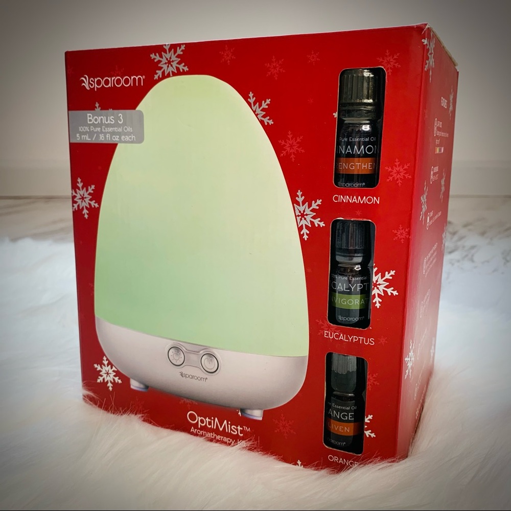 🆕 OptiMist Aromatherapy Kit, Light 🌈, Bonus Oils